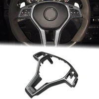 nicecnc steering wheel decoration cover trim fit for benz c class 0994640013 premium abs rustproof black car replacement parts