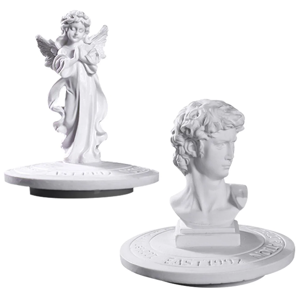 

David Greek Lid Cover Scentedstatue Topper Cup Shade Bust Jar Sculpture Toppers Mythology Head Christmas Sculptures Sleeves