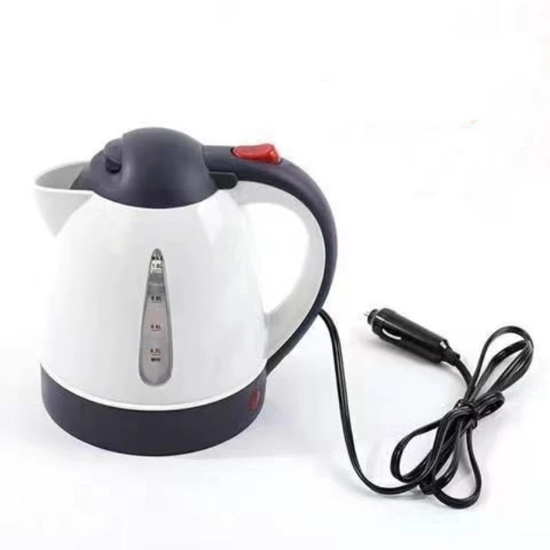 

304 Stainless Steel Car Kettle 1000ML Wholesale Car Big Truck 12v24v Electric Kettle Cigarette Lighter Make Tea Boiling Cup