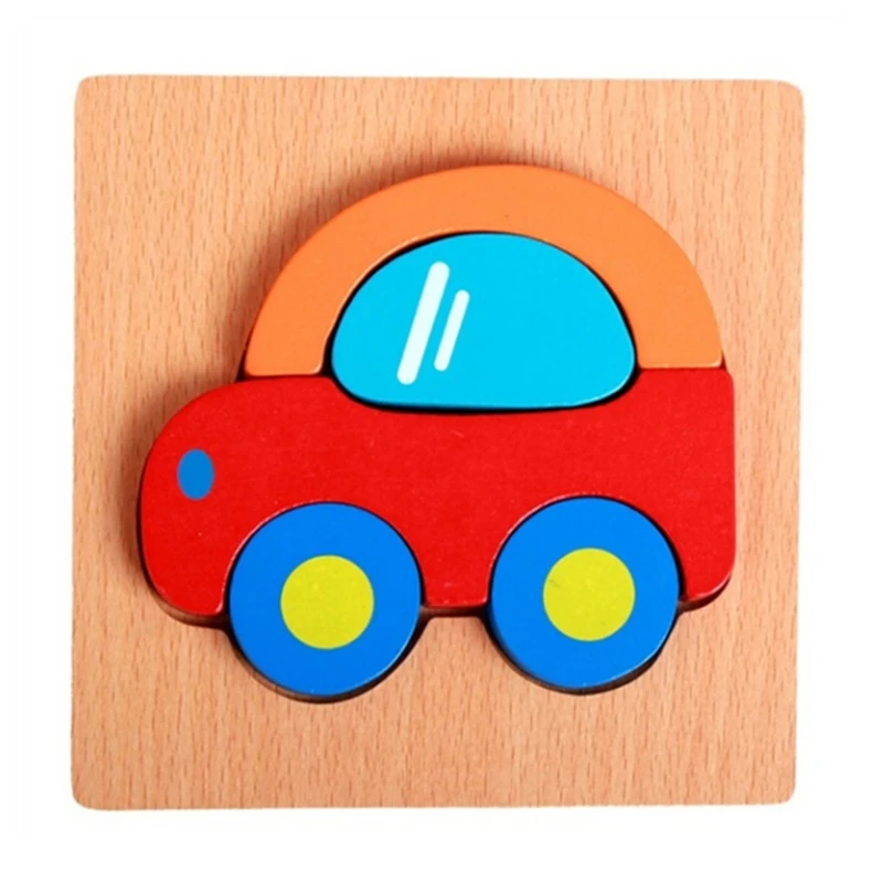 

Three-Dimensional Colorful Wooden Puzzle Educational Toys Developmental Baby Toy Child Early Training Jigsaw Game