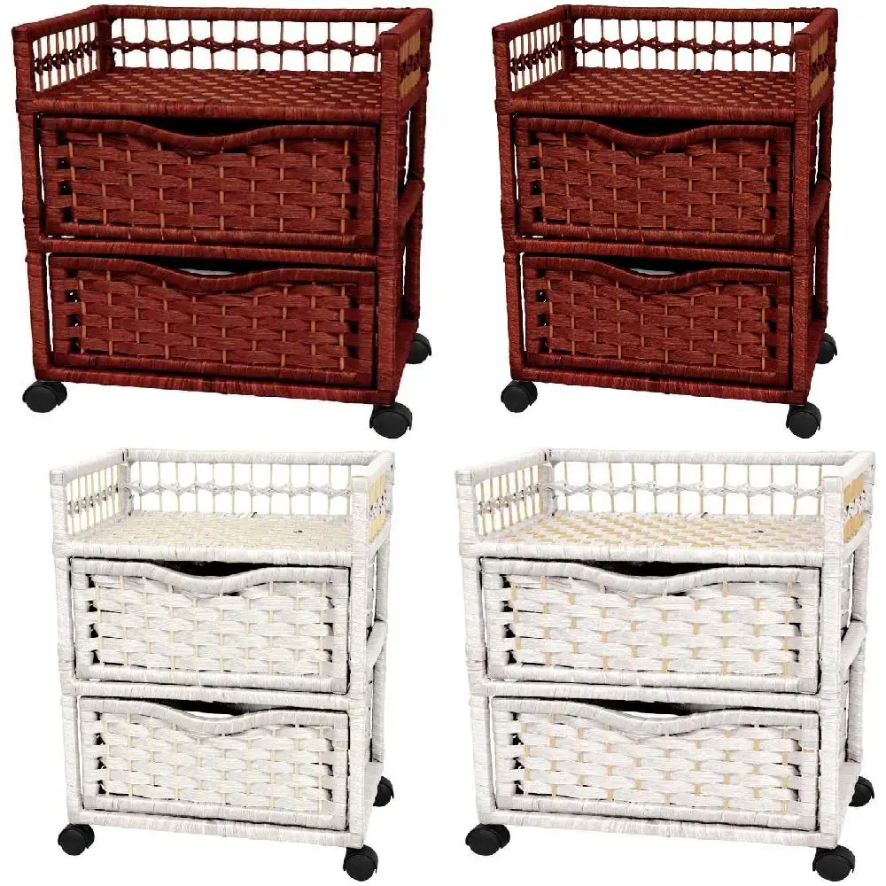 

Stylish and Colorful Gorgeous Mahogany Natural Fiber and Wood Drawer Chests – Perfect for Organizing and Storing Your Belongin