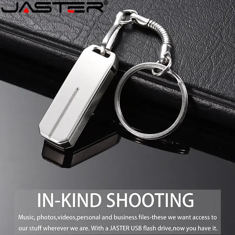 JASTER Новый металлический флэш-накопитель USB 2.0 64 ГБ 32G с индивидуальным логотипом