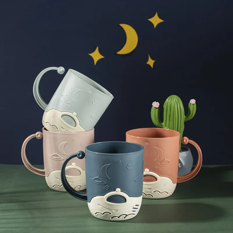 

Double Layer Plastic Cup Bathroom Mouthwash Cup Drinking Cup Household Couple Toothbrush Cup Tea Cup Two Piece Suit