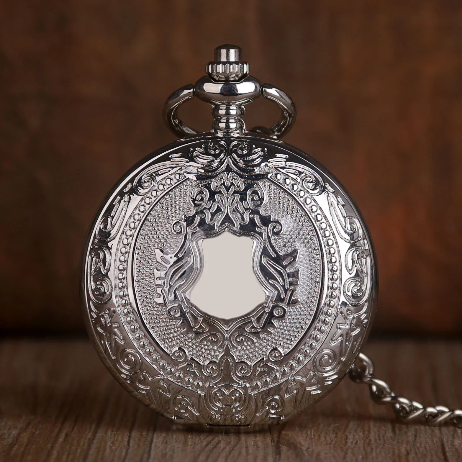 Vintage Mechanical Flip Pocket Watch Arabic Numerals Display With Chain Pendant Gift For Men Ladies Universal