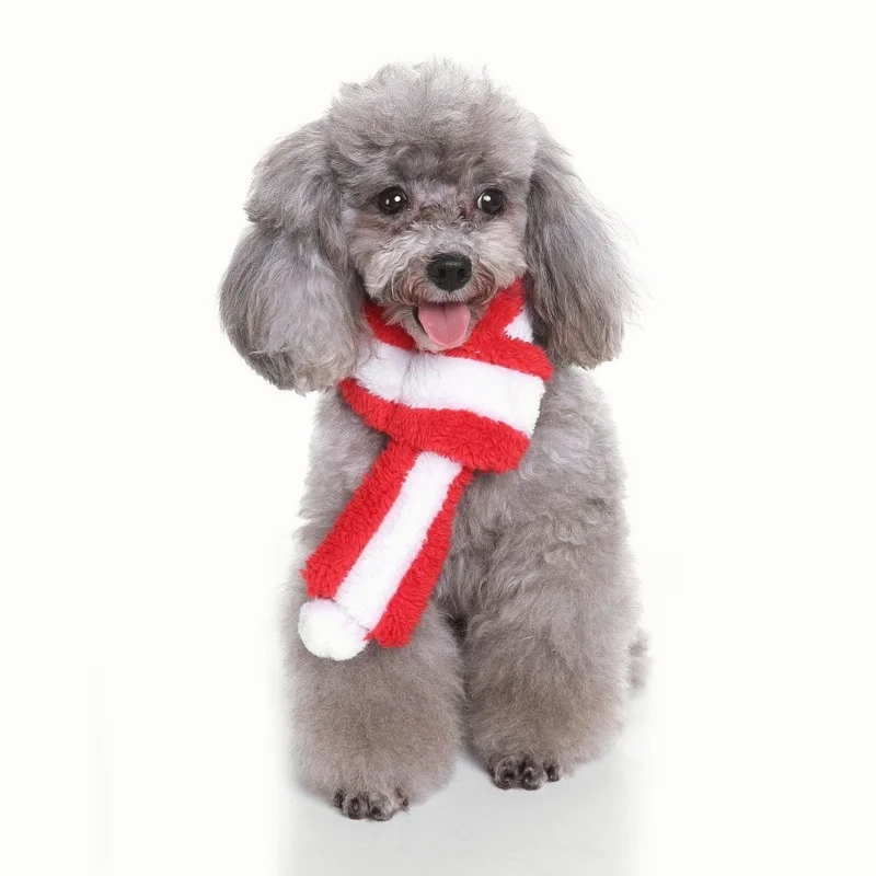 

Pet Dog Scarf Christmas Knitted Scarf Creative Winter Warm Pet Scarf Kitten Puppy Scarf New Year Dog Clothes Cat Accessories