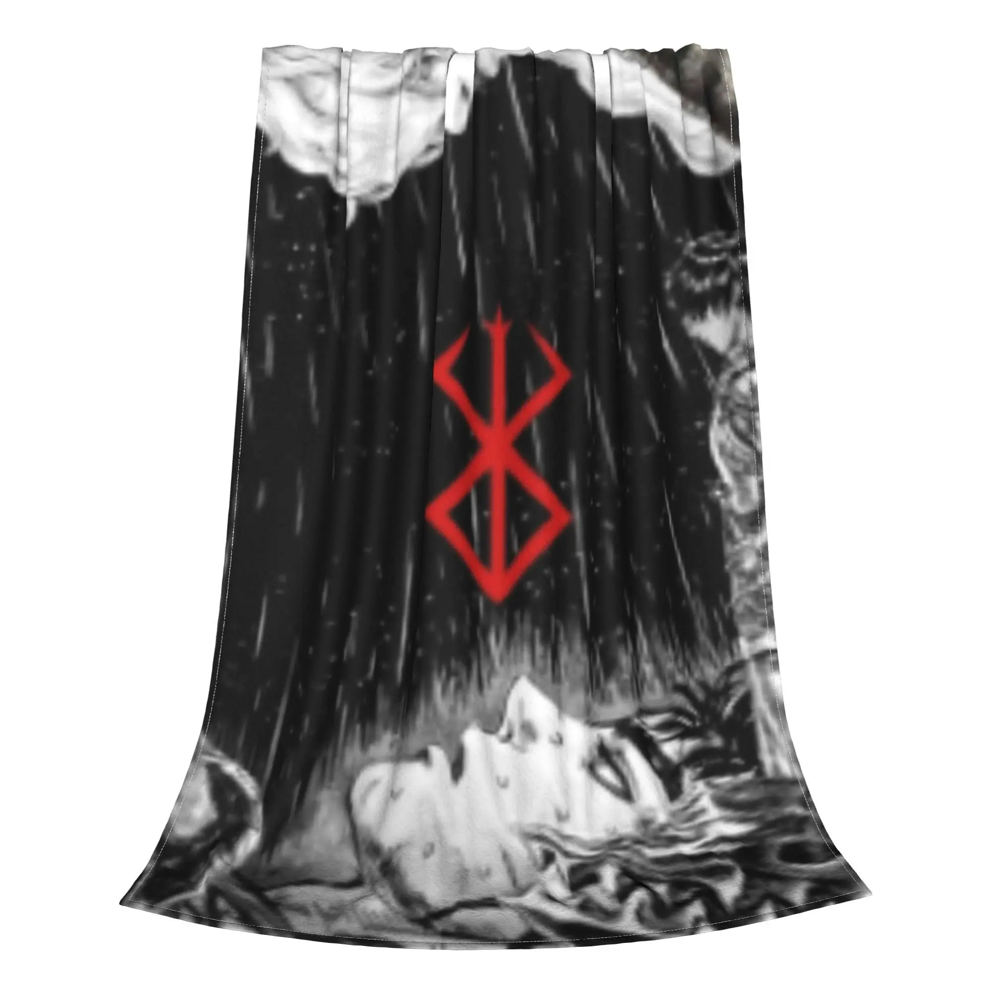 Японское одеяло для дивана с аниме-рисунком берсик мягкое плюшевое 50x60 дюймов