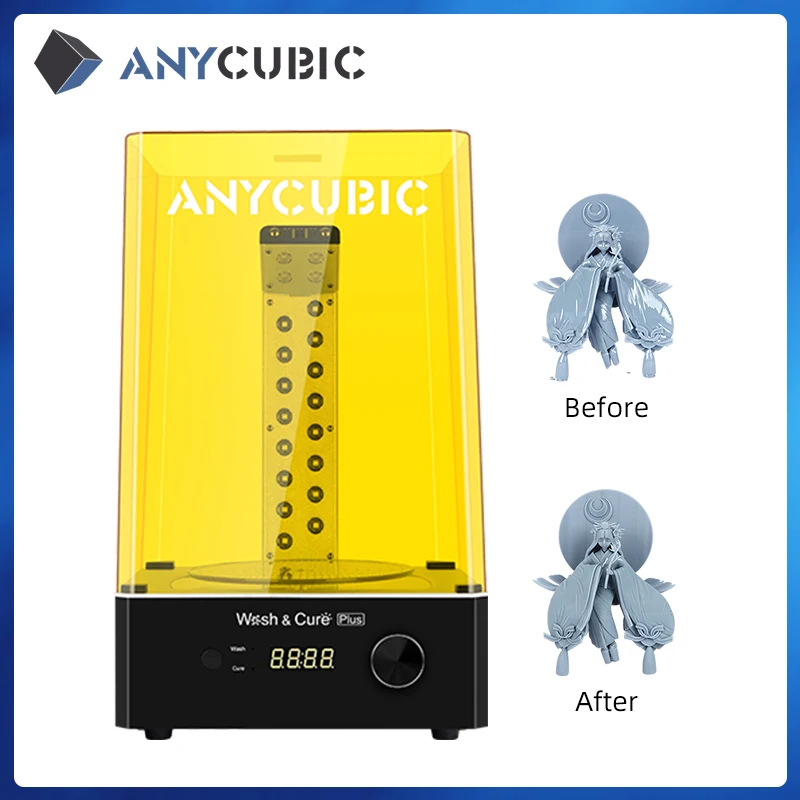 

3D-принтер ANYCUBIC для УФ смолы, устройство для стирки и отверждения 3D-моделей, 2 в 1, для ювелирных изделий и стоматологии