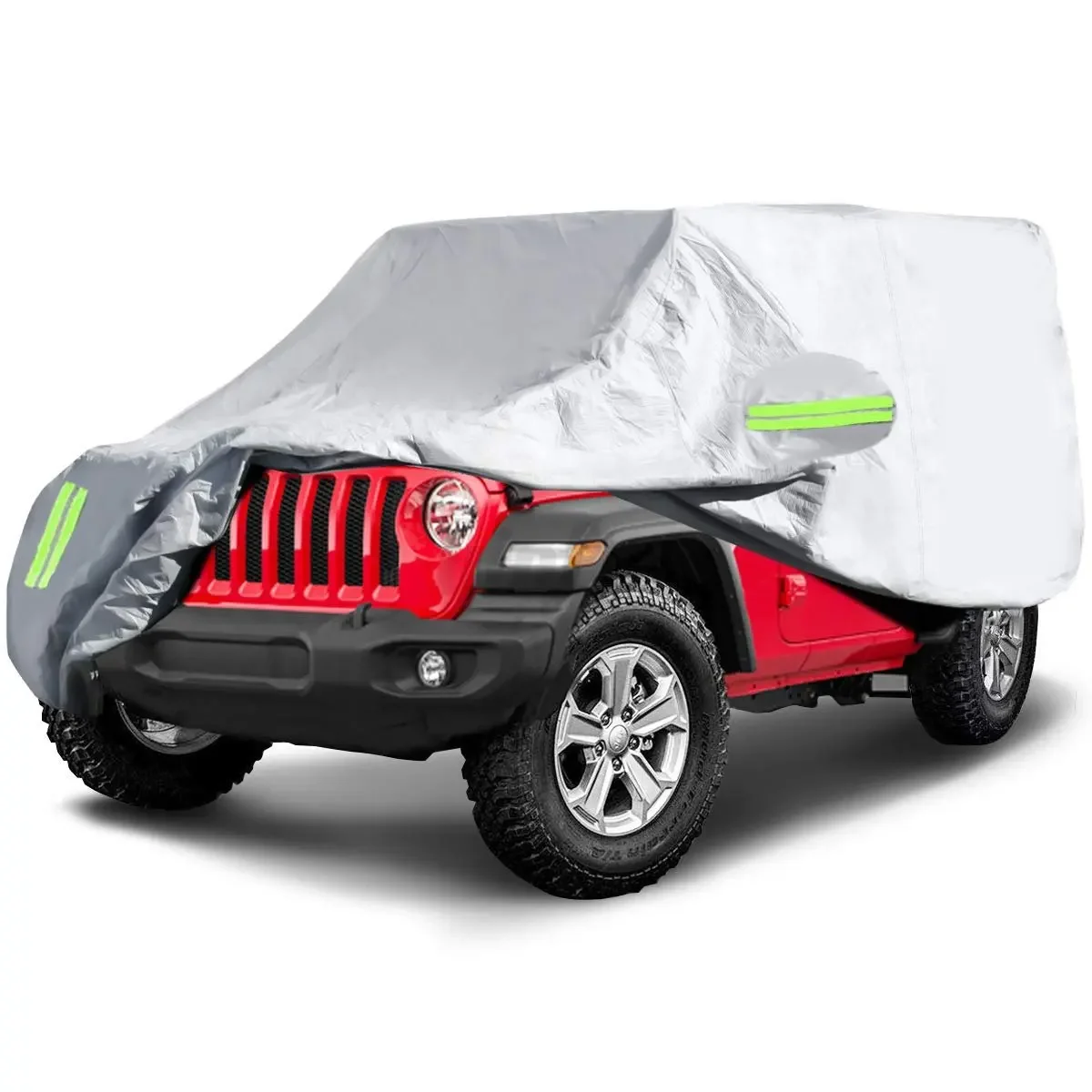 

Водонепроницаемый Чехол Для Автомобиля Jeep Wrangler JK JL YJ 1987-2019 (2/4-дверный), Серебристый/черный
