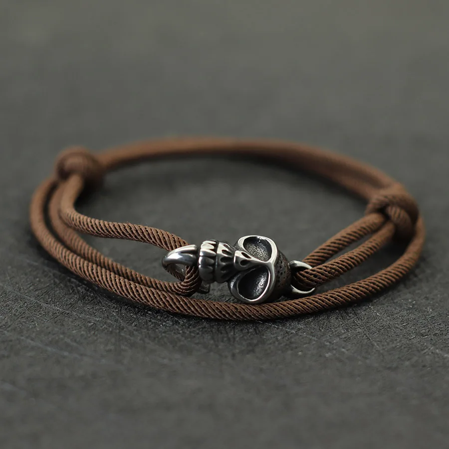 Регулируемый тонкий браслет ручной работы