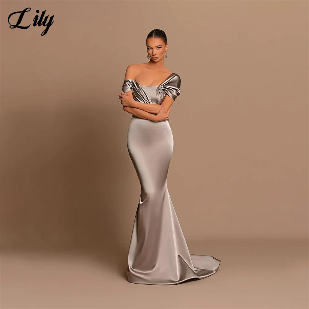 Вечерние платья с открытыми плечами Lily 2023 сексуальное Пятнистое платье русалки