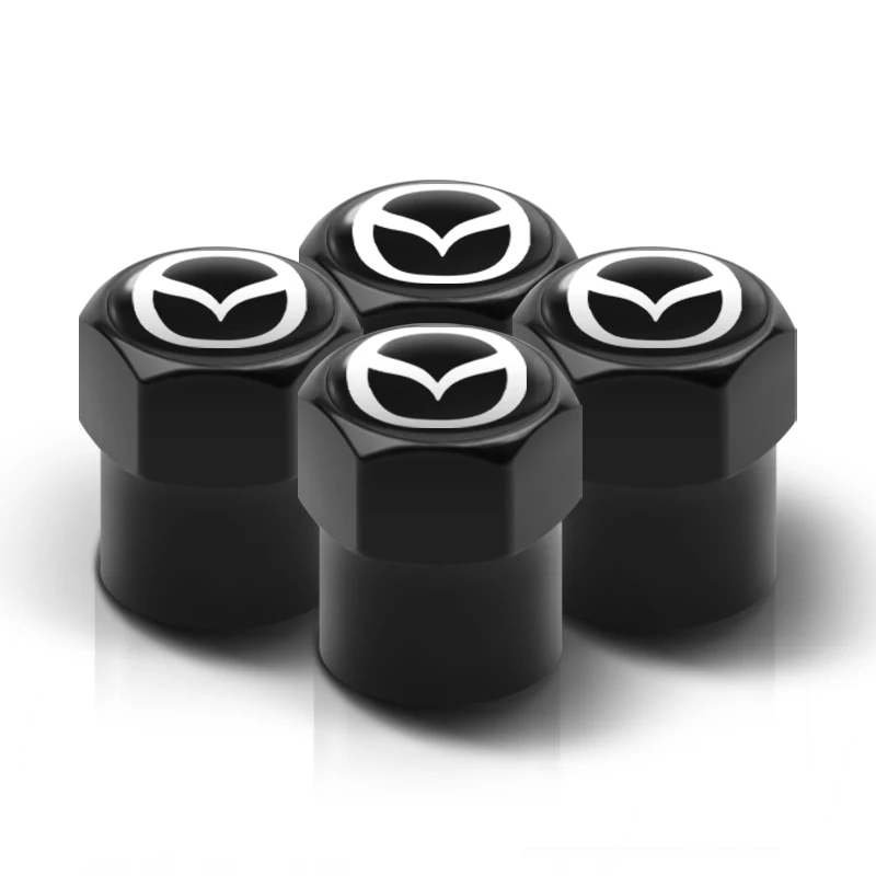 

4 шт. колпачки для клапанов шин автомобиля, пылезащитные аксессуары для Mazda 2 3 6 5 Atenza CX3 CX5 MX5 CX7 Axela CX30 CX90 CX60 CX50 MX30 CX9 RX