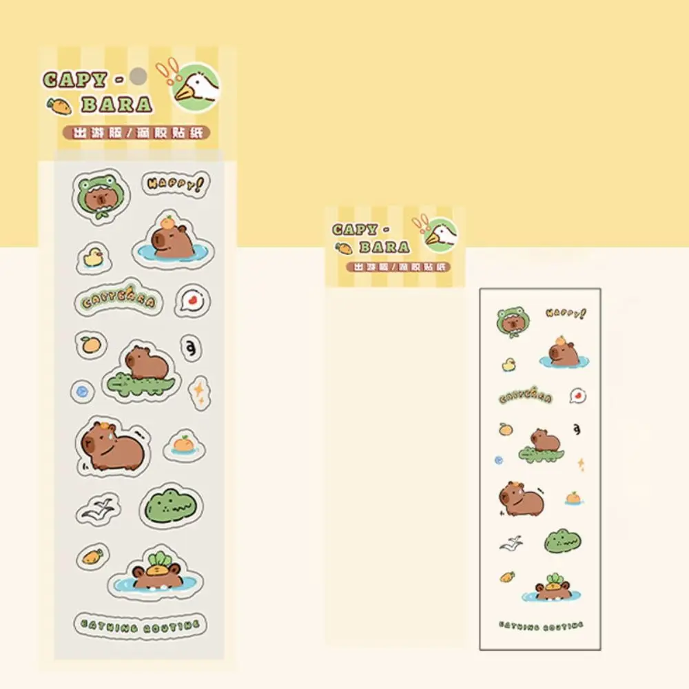 Милая наклейка-капля Guka Capybara креативная самоклеящаяся наклейка для украшения