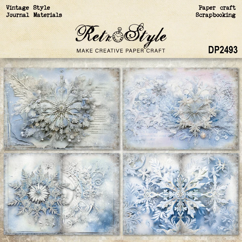 Panalisacraft 8 листов Размер A5 винтажный стиль скрапбукинг Узорчатая бумага необычная