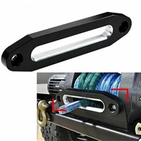 10 inch black chrome billet aluminum hawse fairlead synthetic mount winch rope 15000lbs universal fits for the vehicle