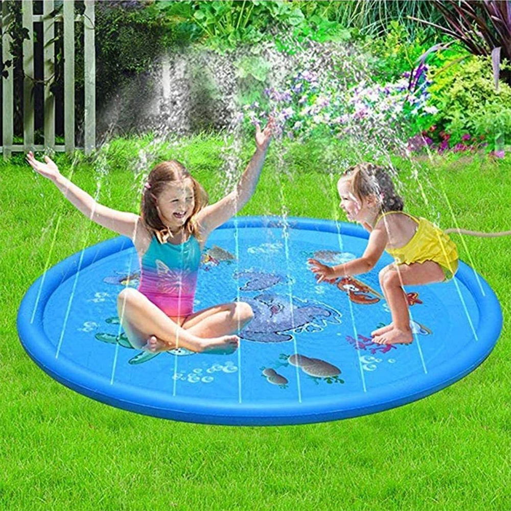 

Pet Sprinkler Pad Outdoor Play Cooling Mat Swimming Pool Inflatable Water Spray Pad Mat Summer Cool Bathtub for Dogs and Childs