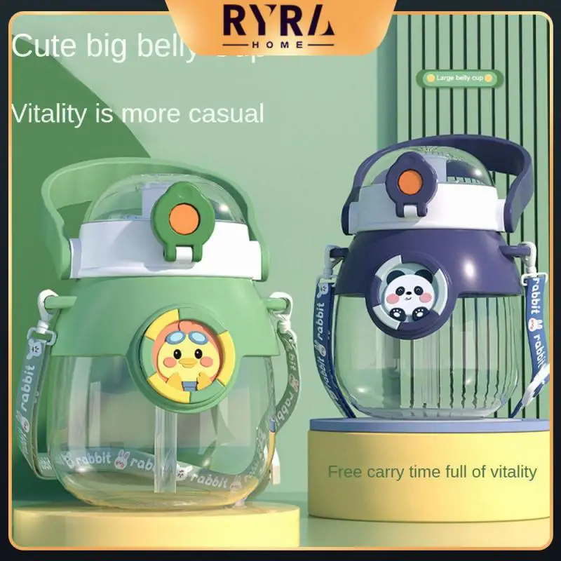 

Multicolored Student Cup Length Adjustment Convenient Cleaning Portable Cup Durable Anti-falling Moe Fun Belly Cup 600ml 1pc