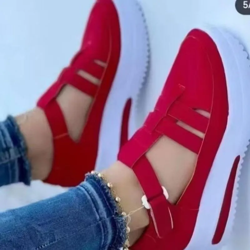 2023 Women's Sneakers Platform Casual Breathable Sport Design Vulcanized Shoes Wedges Fashion Female Footwear Zapatillas Mujer