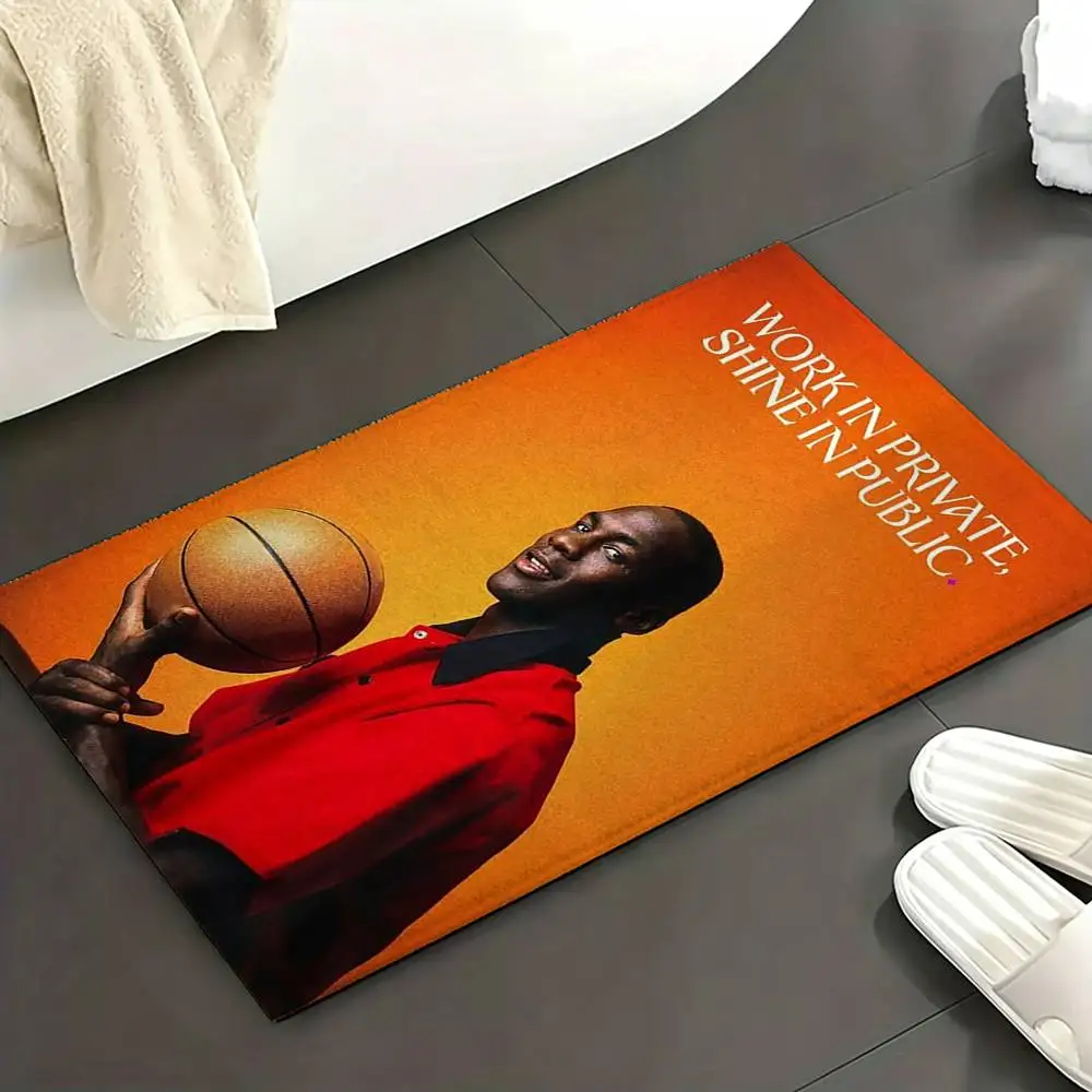 Фото Коврик для пола B-Basketball 23 J-Jor-dan, мягкий, нескользящий, для входной двери, ванной комнаты, дома, декоративный. №5