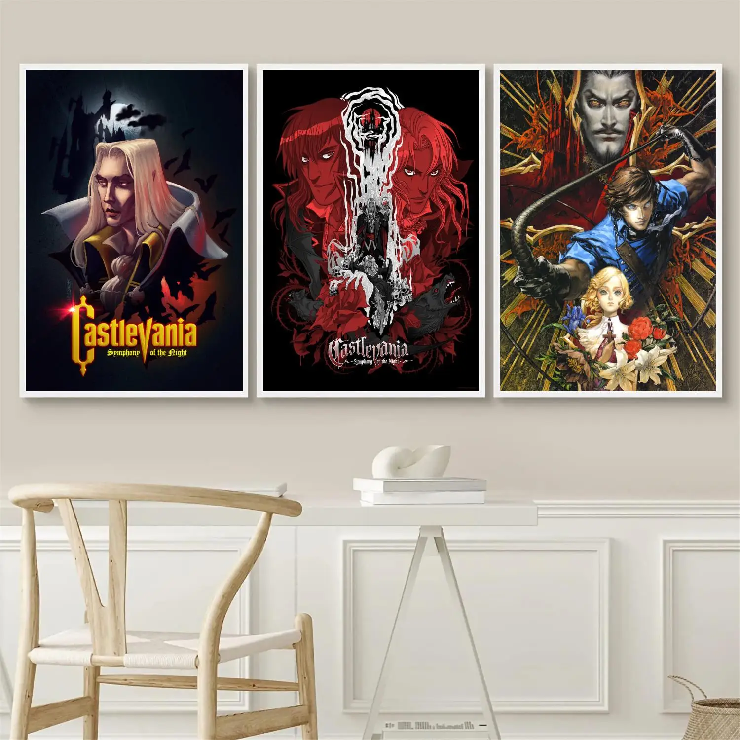 

Castlevania Symphony of the Night Wall Art Canvas Posters Decoration Art Poster Personalized Gift Modern Family bedroom Painting