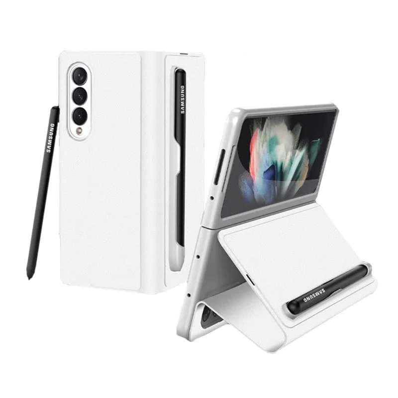 

Luxury Leather Flip Case for Samsung Galaxy Z Fold3 5G Case with S-Pen Pocket All-Inclusive Cover for Samsung Galaxy Z Fold 3