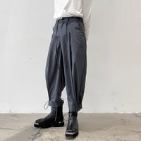 personalized designer style drawstring ties closed cuffs trousers 2022 mens loose trousers fashion wide leg pants bloomers