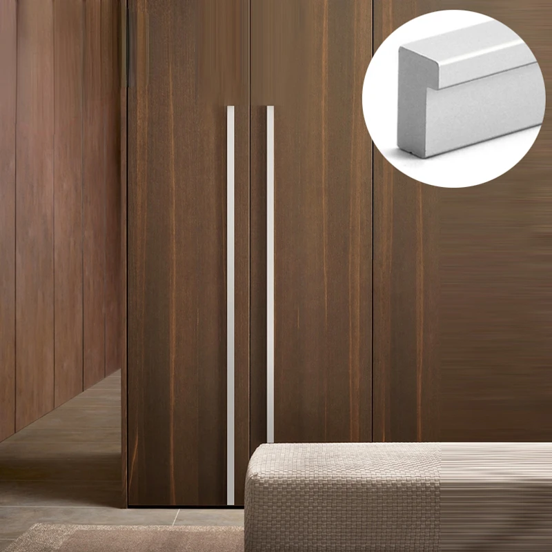 

800mm 1200mm Long Cabinet Handles Drawer Bedroom Pulls Knobs Silver Brushed Gold Aluminum Door Handle Furniture Hardware226