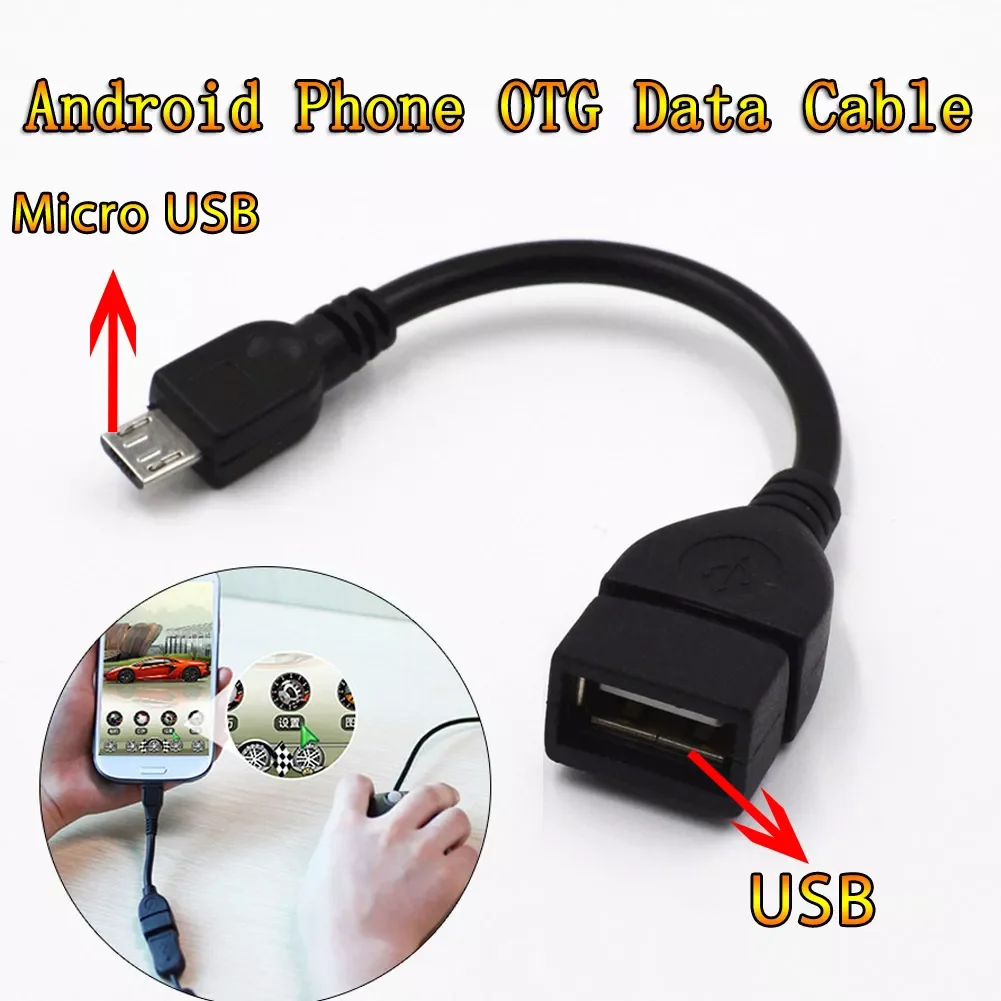 

Micro USB OTG Cable Data Transfer Micro USB Male To Female Adapter for Samsung HTC Android