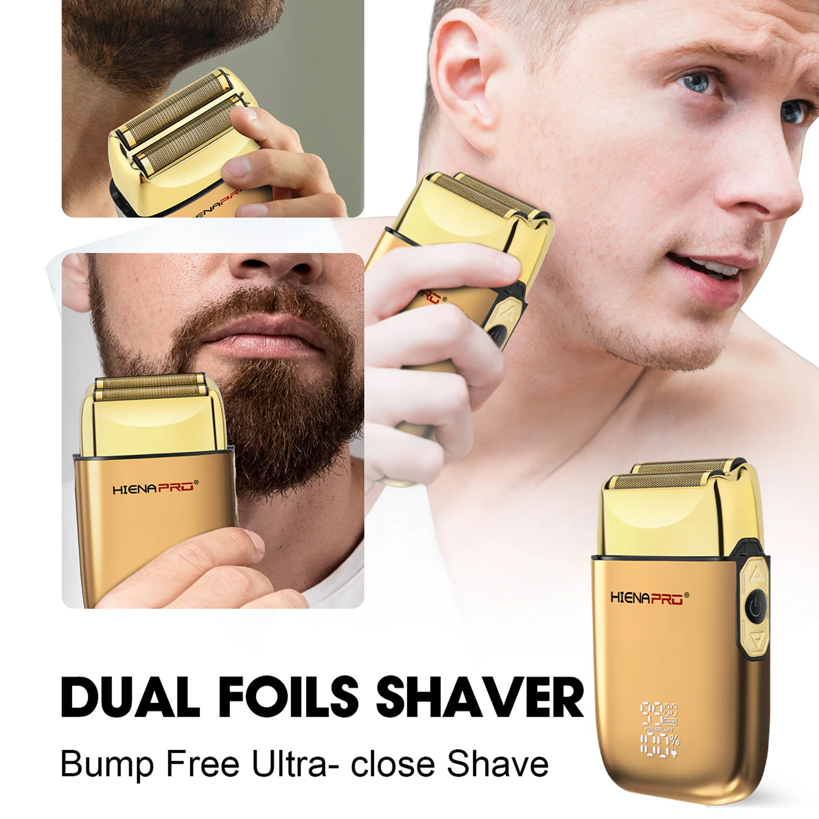 HIENA электробритва для мужчин триммер бороды машинка стрижки волос портативная