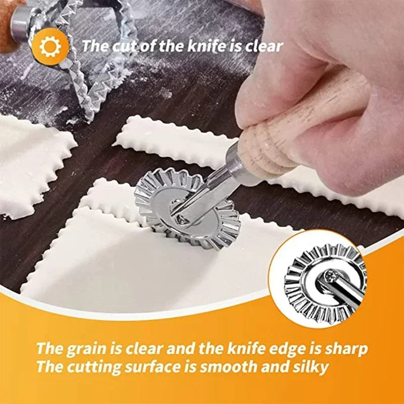Простой DIY резак для макарон круглый разделитель пиццы и нож кондитерские