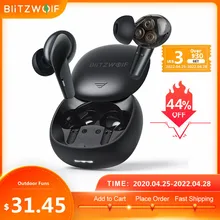 [Triple Dynamic] BlitzWolf BW-FYE15 Headphone TWS bluetooth-compatible Earphone HiFi Stereo Bass Low Latency Smart Touch HD Call