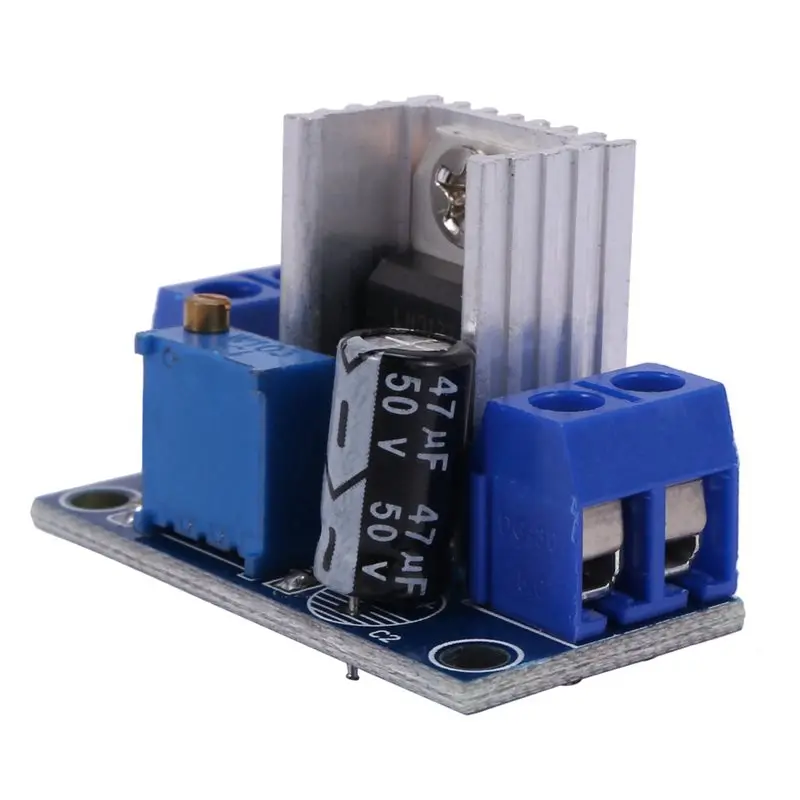 Фото ABGI-8X LM317 DC-DC 1.5A 1.2-37В Регулируемый источник питания, плата преобразователя DC, понижающий модуль, регулируемое линейное напряжение №5