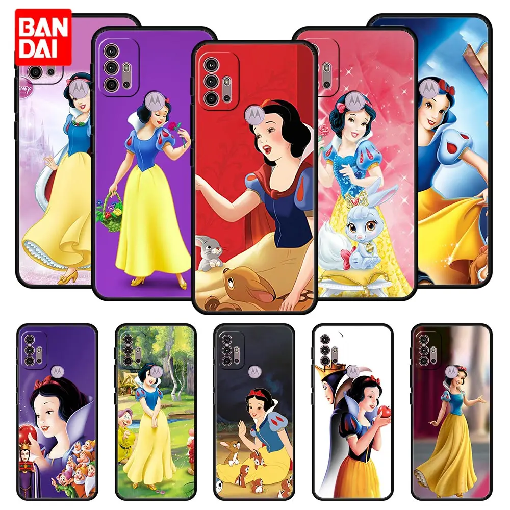 

Cover Case for Motorola Moto G30 G50 G60 G8 G9 G200 G31 G60s Power Plus Play Lite Soft Fashion Disney Cute Princess Snow White