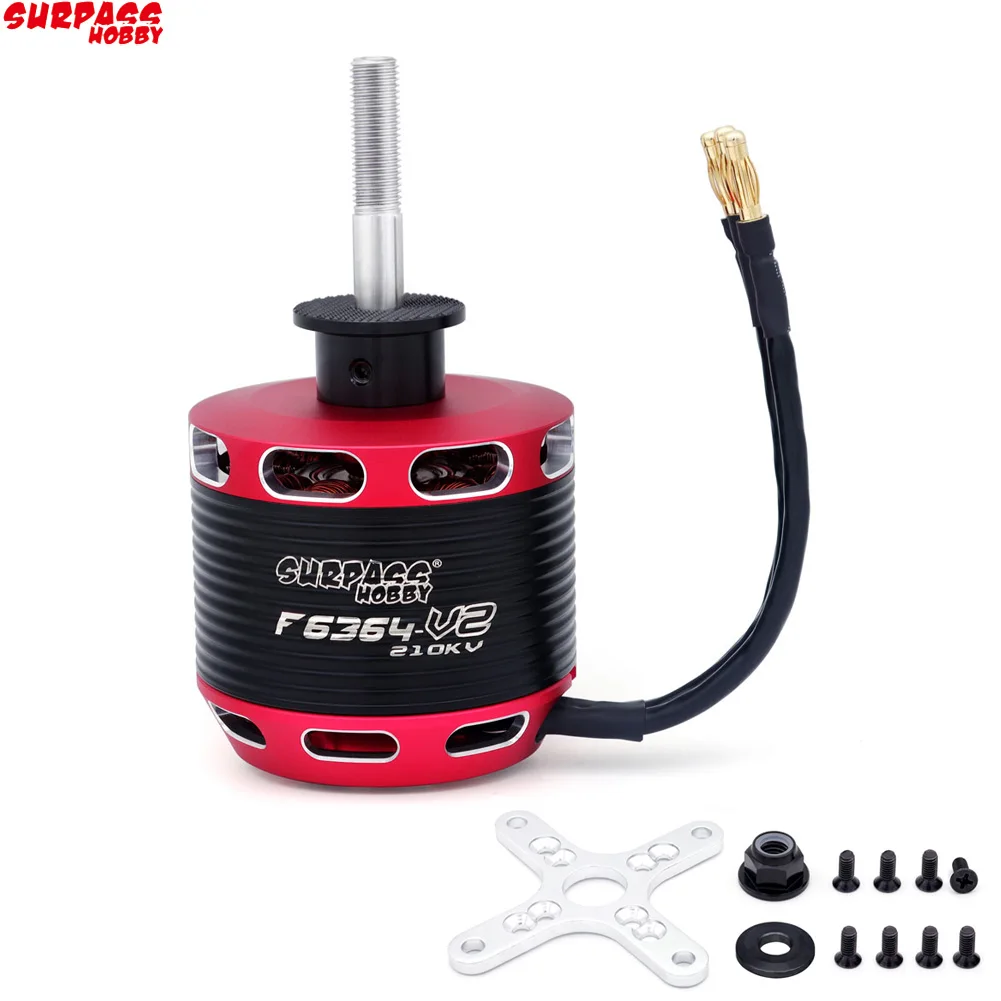 Surpass Hobby F-6364 6364 210 кВ бесщеточный двигатель вертикальный хвостовой упорный БПЛА