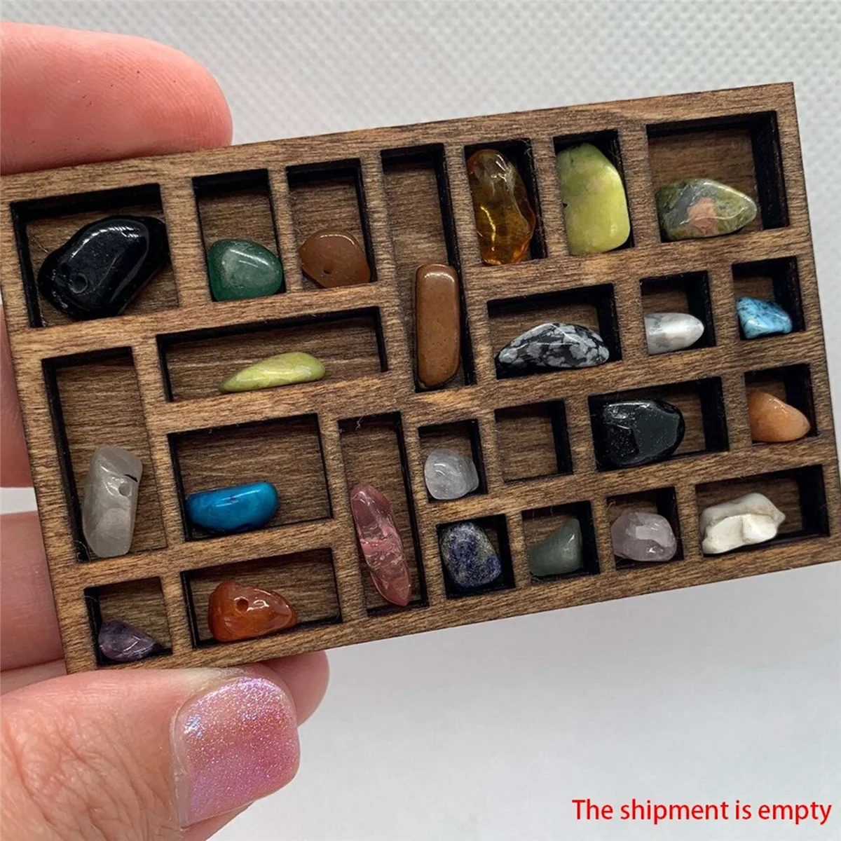 1:12 миниатюрная безделушка Хрустальная полка миниатюрный декор лоток для