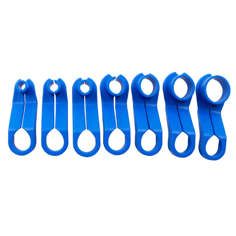 

7pcs Car Vehicle Angled AC Line Disconnect Tool Set Fuel Line Removal Tools 22mm 19mm 16mm 13mm 9.5mm 8mm 6mm Blue