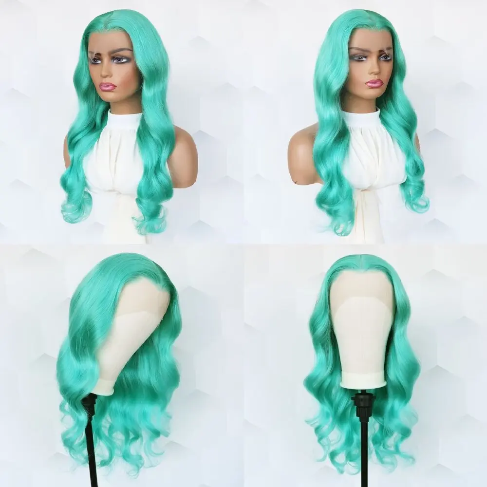 Объемная волна волос HD Предварительно выщипанные волосы Настоящие парики 13x4