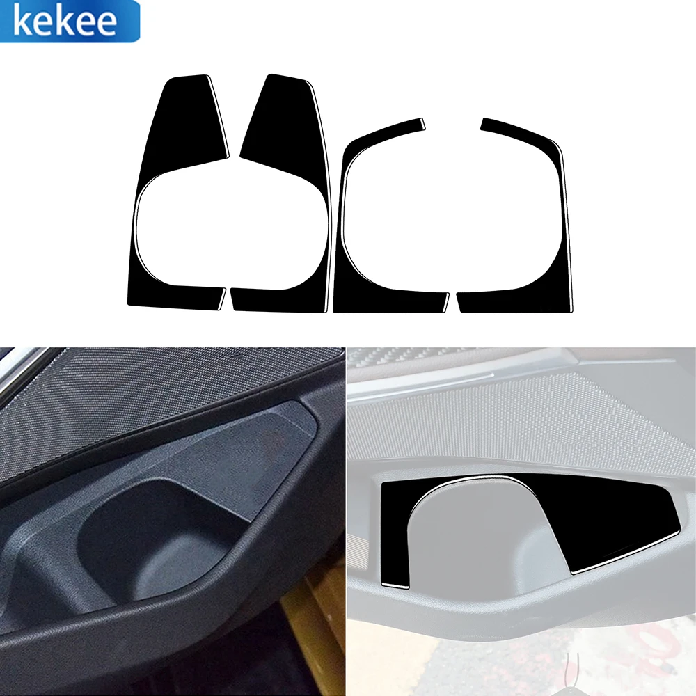 

For BMW 3 Series G20 G28 325li 330d 335 2019-2021 4Pcs Piano Black Door Storage Box Water Cup Panel Frame Car Stickers Covers