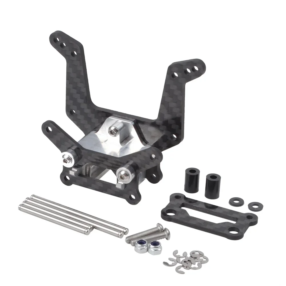 Комплект карбоновой передней амортизирующей башни для Tamiya DT-02 шасси праздничный