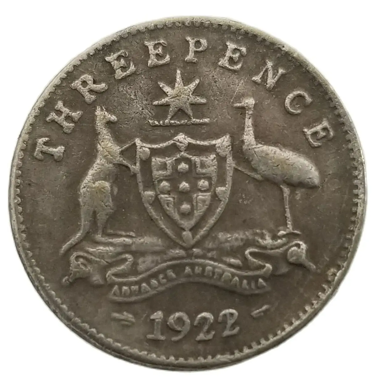 

Australia 1922 Three Pence Silver Plated Collectibles Magic Coin Home Decoration Craft Coins Desktop Ornament Christmas Gifts