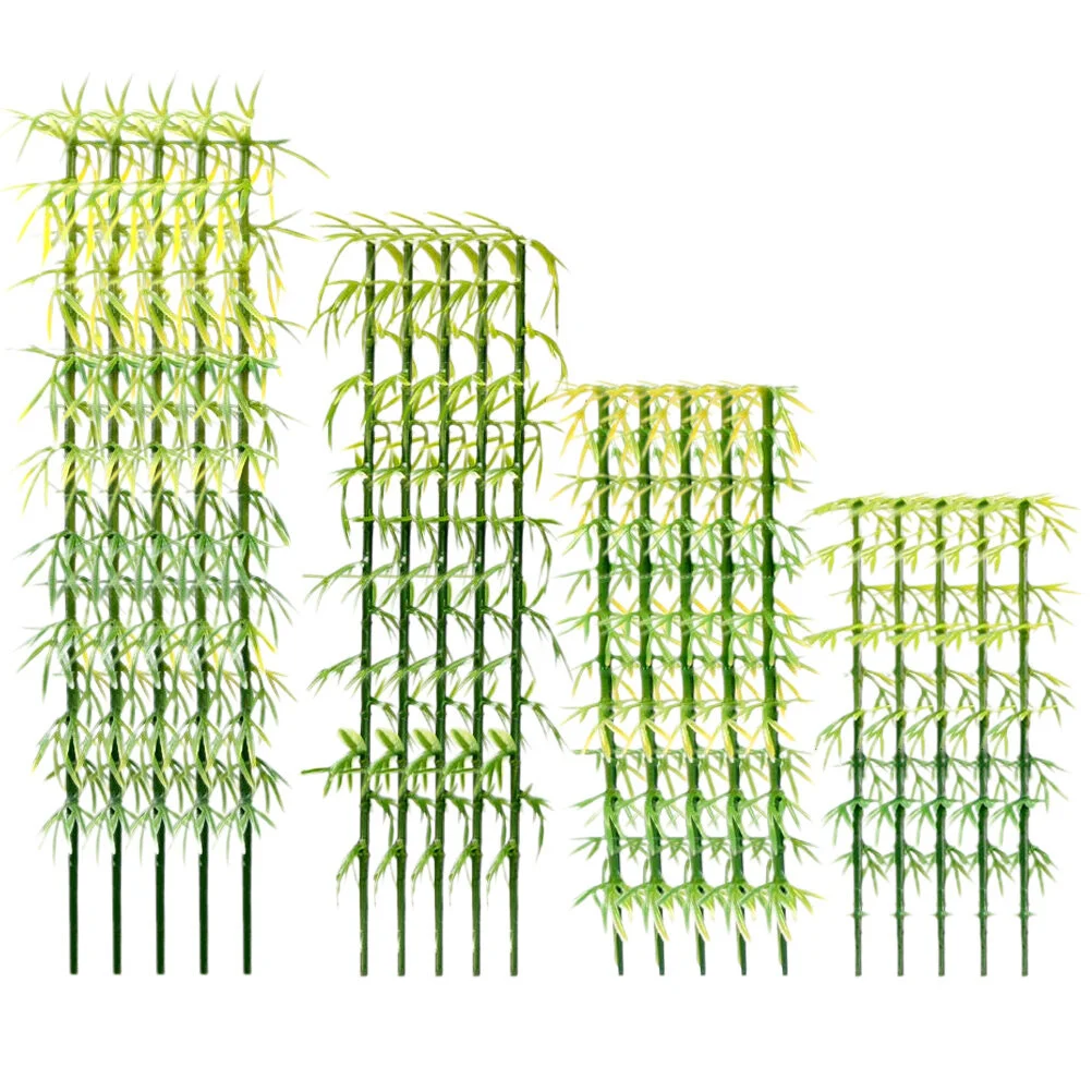 

Bamboo Trees Tree Miniature Artificial Fake Model Faux Scenery Greenery Mini Plastic Decor Dollhouse Cake Decorations Landscape