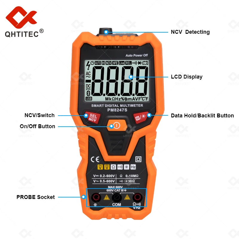 Рисунок 2 - Интеллектуальный мультиметр QHTITEC PM8247S