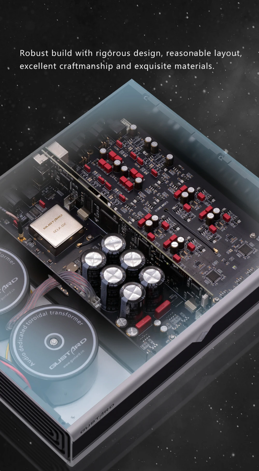 Gustard DAC-X26III HIFI Сетевой потоковый декодер Настольный аудиодекодер X26 III USB ЦАП