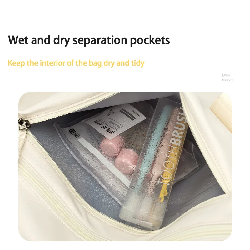 Oxford Travel Bags for Women Sports Traveling Duffel Tote Gym With Shoes Compartment Weekender Overnight Shoulder Bag Waterproof