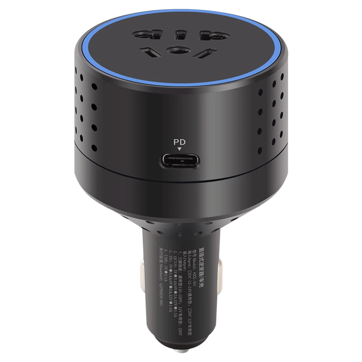 

Автомобильный инвертор 12 В 220 В с разъемом USB PD Type-C QC3.0, зарядное устройство, автомобильный адаптер для зарядки, автомобильный преобразовател...