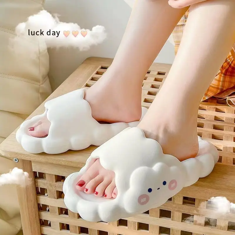 Ladies Slippers Summer Soft Sole Comfortable Slippers Home Bathroom Slippers Outdoor Casual Beach Sandals Fashion Women Slippers