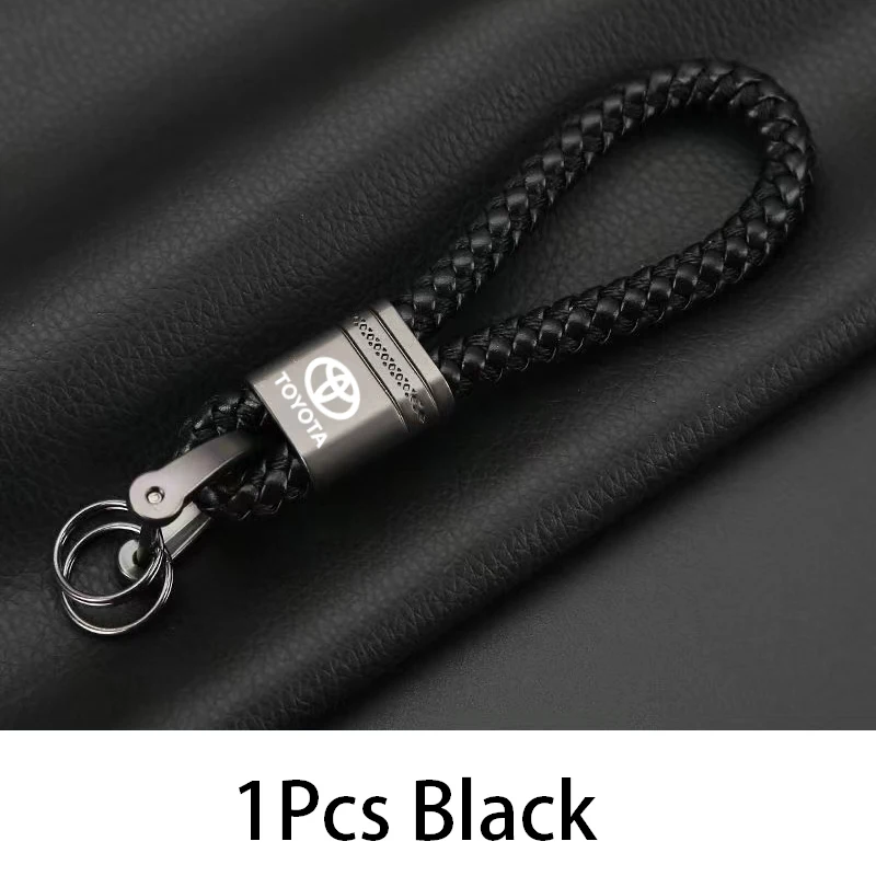 

Для Toyota Corolla Prius Yaris Auris Prado Highlander Super Verso Avensis автомобильные аксессуары плетеный веревочный брелок металлический брелок