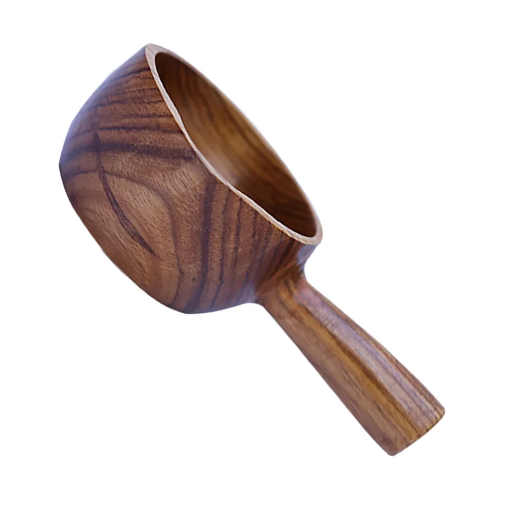 

Ladle Water Scoop Spoon Wooden Dipper Bath Wood Cup Kitchen Hair Rinse Soup Bailer Serving Handle Washing Wash Tea Japanese