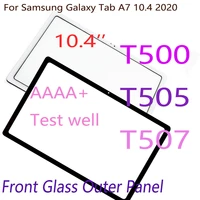 1pcs front glass for samsung galaxy tab a7 2020 t500 t505 t507 outer panel screen lens replacement not lcd no touch digitizer