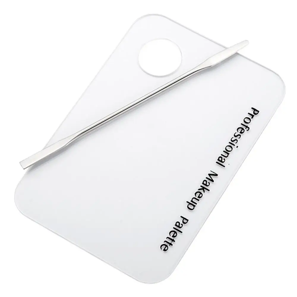 Акриловая палитра для макияжа пластина гель-лака ногтей шпатель смешивания