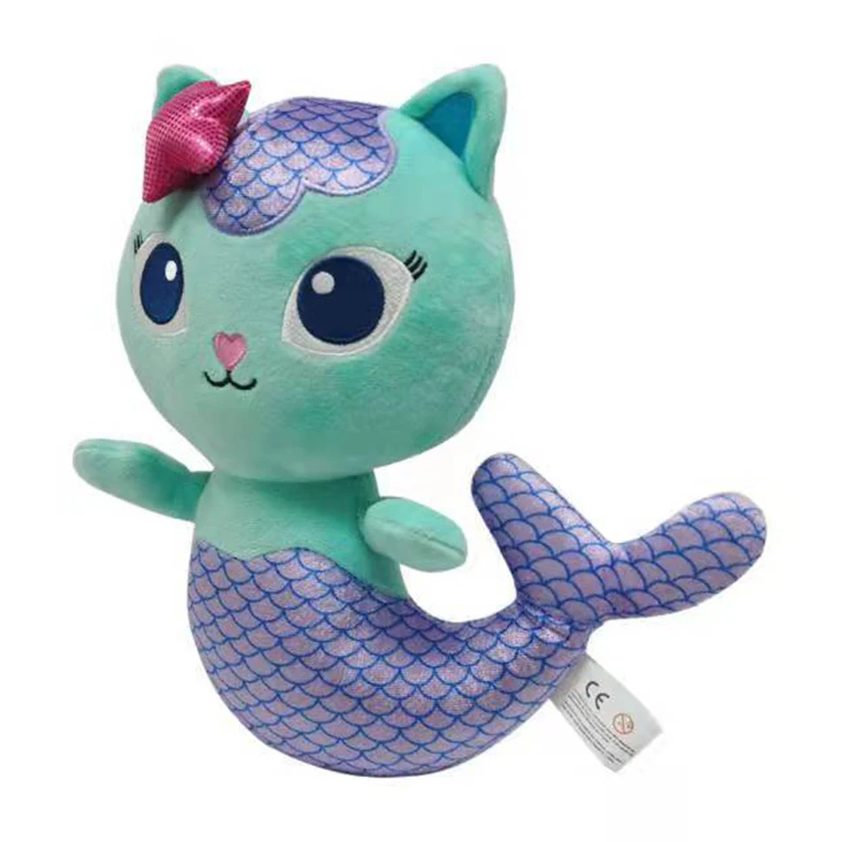 

25cmCute Cat Doll Gabby Dollhouse Plush Toy Mercat Cartoon Stuffed Animals Mermaid Cat Plushie Dolls Kids Girl Birthday Gifts